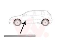 VAN WEZEL Ornemental Bande de Protection Porte avant Gauche pour VW Golf V 1K1