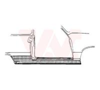 VAN WEZEL Panneau De Seuil D'Accès Droit Compatible Pour VW Golf III 1H1 1H5