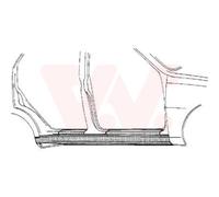 VAN WEZEL Panneau De Seuil D'Accès Droit Compatible Pour VW Polo 6N2 6N1