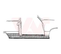 VAN WEZEL Panneau De Seuil D'Accès Droit Compatible Pour VW Polo 6N2 6N1