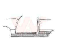 VAN WEZEL Panneau De Seuil Latéral Gauche Compatible Pour VW Golf III 1H1 1H5