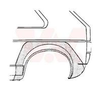 VAN WEZEL Passage de roue Panneau latéral 5810147 arrière gauche