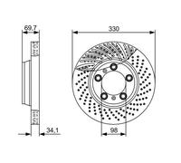 VAN WEZEL - Projecteur principal 0952962N - Réf. 0952962N