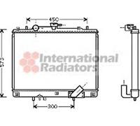 VAN WEZEL Radiateur du moteur Module de Refroidisement 32002162 Largeur de filet 625mm Longueur de filet 495mm Profondeur de filet 25mm