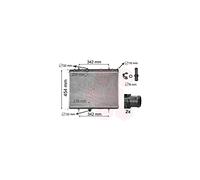 VAN WEZEL Radiateur du moteur Module de Refroidisement 40002267 Largeur de filet 535mm Longueur de filet 390mm Profondeur de filet 30mm