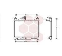 Van Wezel Radiateur moteur 53002251 – 490x350x17 mm – Toyota Yaris 3/5 portes (P1) 2002-2005