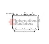 VAN WEZEL Radiateur du moteur Module de Refroidisement Largeur de filet 702mm Longueur de filet 373mm Profondeur de filet 17mm pour DAEWOO Rezzo (U100) 81002052