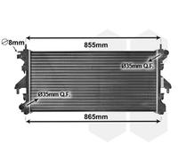 VAN WEZEL - Radiateur refroidissement moteur 40002308 - Réf. 40002308