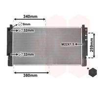 VAN WEZEL Radiateur Moteur Échangeur De Chaleur Soudé Pour VW Transporter IV