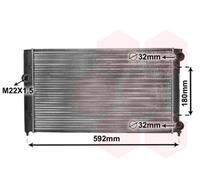 VAN WEZEL Radiateur Moteur Mécaniquement Assemblé Pour VW Golf III 1H1 1.8