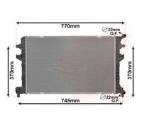 VAN WEZEL Radiateur Moteur Soudé Pour VW Passat Variant 3G5 2.0 TDI