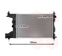 VAN WEZEL Radiateur, refroidissement du moteur 08012704 Compatible avec: CHEVROLET CRUZE
