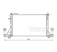 Van Wezel Autoparts Radiateur de refroidissement moteur – Réf. 43002560