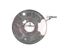 VAN WEZEL Splash Disque de Frein Arrière Droite Convient pour Mercedes