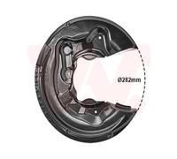 VAN WEZEL Splash Disque de Frein Arrière Gauche Convient pour VW Tiguan 5N_