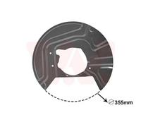 VAN WEZEL Splash Disque de Frein Avant à Gauche Convient pour BMW X3 E83 0680371