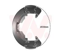 VAN WEZEL Splash Disque de Frein Avant à Gauche pour Ford Focus II Da _1864371