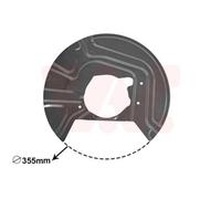 VAN WEZEL Splash Disque de Frein Avant Droite Convient pour BMW X3 E83 0680372