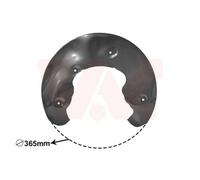 VAN WEZEL Splash Disque de Frein Avant Droite pour Audi A4 Avant 8K5 0327372