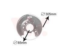 VAN WEZEL Splash Disque de Frein Avant Droite pour BMW 3er Cabriolet 0620372