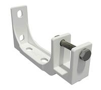 VANA SPP059 Lot de 2 supports muraux et de plafond en acier avec fixation pour store Blanc 40 mm