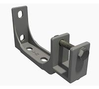 VANA SPP059 Lot de 3 supports de plafond et de fixation murale pour store 40 mm en acier Gris