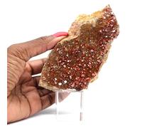 Vanadinite de 650 grammes et 100 millimètres, Minéral Vanadinite du Maroc, Pierre véritable, Un Seul Exemplaire, Pierre d'ornement, Minéral de Force