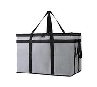 VaNaene Sac Thermique,Sac de Livraison Alimentaire isolé pour Repas Chaud et Froid,XXX Grand Sac isolé Alimentaire pour la Restauration,Sac de Refroidissement (1, Grey_Black, XXX-Large)