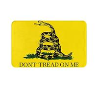 Vanani Tapis antidérapant en flanelle Dont Tread On Me, facile à entretenir, épaisseur modérée, convient pour porte d'entrée, porte de garage, porte arrière, chambre à coucher et cuisine.