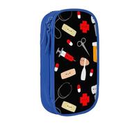 VANANI Trousse à crayons de grande capacité avec motif de médecine de dessin animé, trousse à crayons multifonctionnelle, trousse à crayons portable à fermeture éclair, fournitures de bureau pour