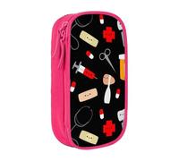 VANANI Trousse à crayons de grande capacité avec motif de médecine de dessin animé, trousse à crayons multifonctionnelle, trousse à crayons portable à fermeture éclair, fournitures de bureau pour