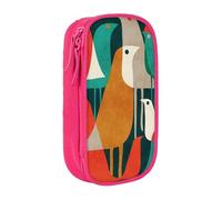 VANANI Trousse à crayons Flock of Birds de grande capacité, trousse à crayons multifonctionnelle, trousse à crayons portable à fermeture éclair, fournitures de bureau pour étudiants., rose, Taille