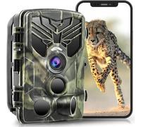 VanBangTec Caméra de Chasse WiFi Bluetooth App, 36MP 4K Camera Chasse avec Vision Nocturne Infrarouge, Vitesse de Déclenchement 0.2s, IP66 Étanche Piege Photographique, Carte Mémoire 32GB (WiFi830Pro)