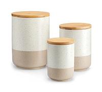 vancasso Boîtes de conservation en céramique avec couvercles hermétiques, récipients de cuisine 2200 ml/ 1120 ml/ 550 ml, boîtes de conservation durables pour café, sucre, thé, céréales, farine