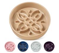 vancasso Bol Céramique Anti-Glouton pour Chien 960ml, Design Labyrinthe, Bol Antidérapant pour Petits Chiens et Chiots, Alimentation Lente, Facile à Nettoyer, Disponible en Plusieurs Couleurs