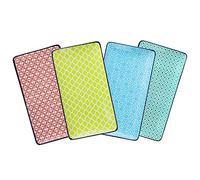 vancasso, série Macaron, Assiettes à Sushi, 4 Pièces, Assiette Longues à Plats en Porcelaine Colorée