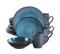 Vancasso Service de table en céramique stoneware, 16-St Kombiservice, Set de vaisselle avec bols, gobelets, assiettes à dessert, assiettes à manger pour 4 personnes