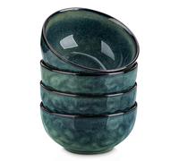 vancasso Starry Lot de 4 bols à soupe profonds en céramique pour soupe, céréales et céréales Vert 680,4 g