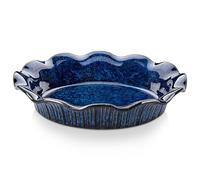 Vancasso Stern Moule à Tarte en Céramique 22,9 cm - Plat Profond Avec Bord Volanté pour Cuisson de Tarte aux Pommes et Quiche - Grand Plat de Cuisson, Idéal pour Cadeaux