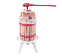 VANCHEMO Presse-fruits manuel 6 l en chêne avec poignées et chiffon de pressage