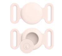 Vancle Airtag Étuis Collier pour Chien et Chat, Coque en Silicone Étanche pour Apple AirTag GPS Finder, 1pc Housse de AirTag Protection pour Pet Colliers de Compagnie Anti-Perte Porte-clés AirTag