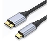 Vancle Câble USB C vers Micro B USB Type C 3.1 0,5 m 10 Gbps USB C mâle vers micro B mâle Câble de disque dur pour Galaxy S5/Note 3, Toshiba, Seagate, WD, etc. (0,5 m)