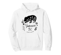 Vancouver BC Bear & Flowers Nature At Your Door Design Sweat à Capuche