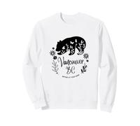 Vancouver BC Bear & Flowers Nature At Your Door Design Sweatshirt