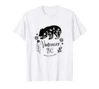 Vancouver BC Bear & Flowers Nature At Your Door Design T-Shirt