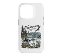Vancouver BC Nature Scene MT Rainier Orca Eagle Seal Coque pour iPhone 14 Pro
