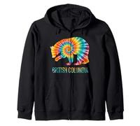 Vancouver BC Tie Dye Ours Forêt Nature Extérieur Faune Sweat à Capuche