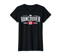 Vancouver Canada City Drapeau de la fierté canadienne T-Shirt Graphique avec Valeur