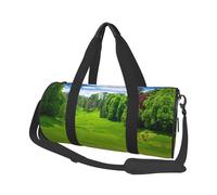 Vancouver Sac de voyage rond en toile imperméable et résistant aux déchirures Motif parcours de golf