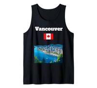 Vancouver Voyage Souvenir Canada City Lover Drapeau Canadien Débardeur